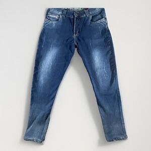 Diesel Jeans Mens 30 Blue Distressed Slim Tapered Fit Denim Pants‎ Vintage Look